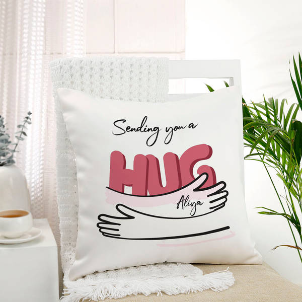 Sending You A Hug Personalized Cushion