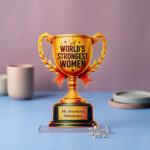 Personalized Acrylic Trophy | Custom UV Printed Award Trophy