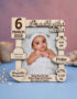 Customized newborn baby birth details MDF photo frame with name, date, time and weight