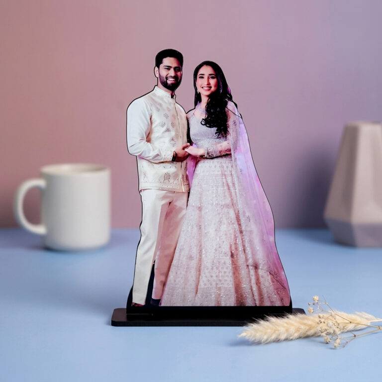Customized Couple Cutout Table Top | MDF Personalized Photo Standee