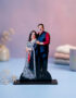 Customized MDF couple cutout table top photo standee with premium double layer finish