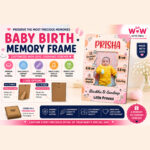 Baby Birth Memory Frame 1122 - Image 3