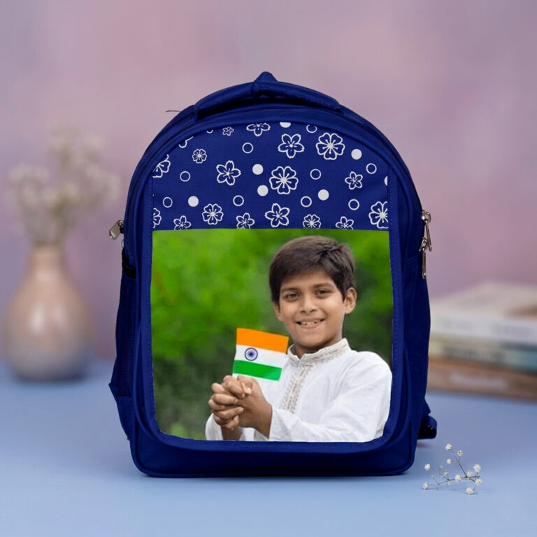 Customized Kids School Bag with Photo | Waterproof Nursery Backpack