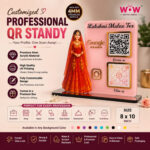 Customized Professional QR Standy | Acrylic Google Review & Social QR Stand