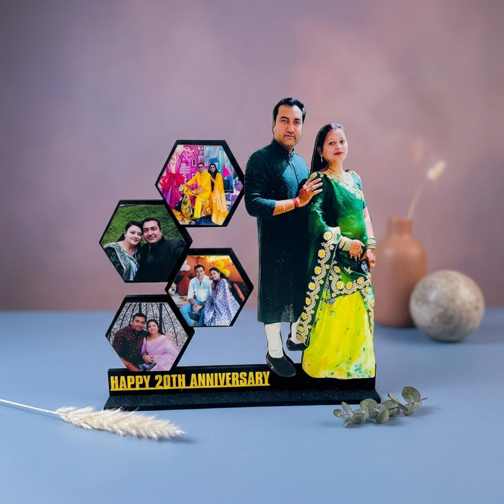 Personalized MDF Photo Table Top | Custom Birthday & Anniversary Gift